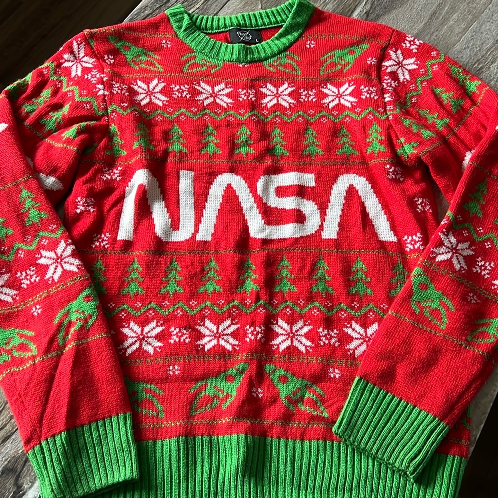 NASA Christmas Sweater L